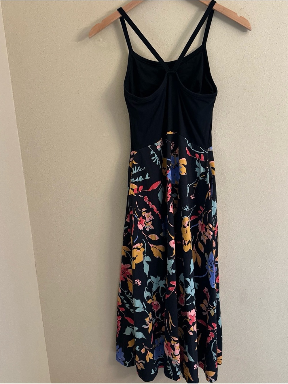 Pact organic cotton fit & flare midi dress pockets floral earthenware size small - Picture 3 of 6